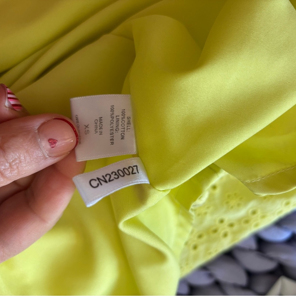 New York & Company Lemon Maxi Dress. Spaghetti Straps. Size XS. - Picture 5 of 5